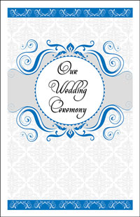 Wedding Program Cover Template 13B - Graphic 5